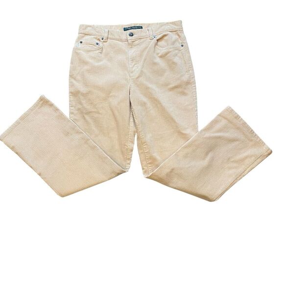 NWT Ralph Lauren Jeans Co Corduroy Straight Stretch Fabric Almond Size 10P - Picture 1 of 5